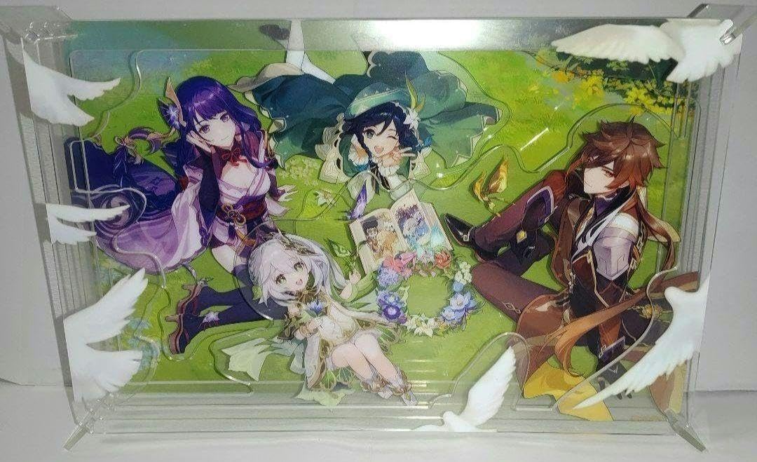 Amazon.co.jp: 原神 二周年記念絵 四層組み立て型アクリルスタンド 四